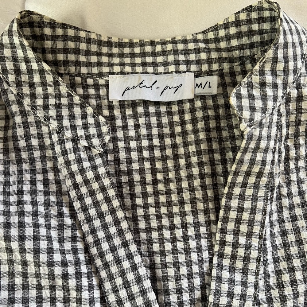 Gingham boutique dress